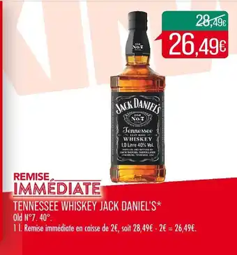 Match JACK DANIEL’S TENNESSEE WHISKEY offre