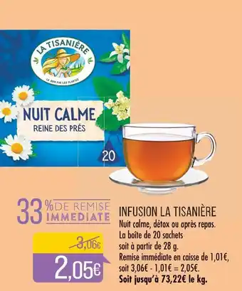 Match LA TISANIÈRE INFUSION offre