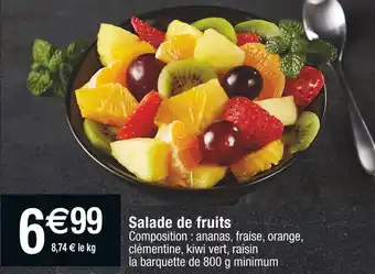 Cora x Carrefour Salade de fruits offre