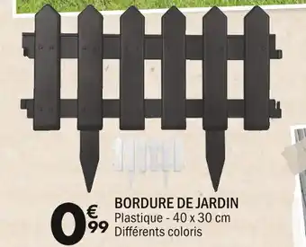 La Foir'Fouille BORDURE DE JARDIN offre