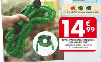 TUYAU DâARROSAGE EXTENSIBLE 30M AVEC PISTOLET