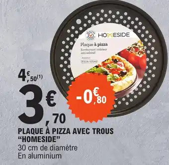 E.Leclerc PLAQUE À PIZZA AVEC TROUS "HOMESIDE" offre