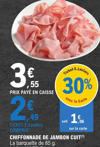 CHIFFONNADE DE JAMBON CUIT(Âč)