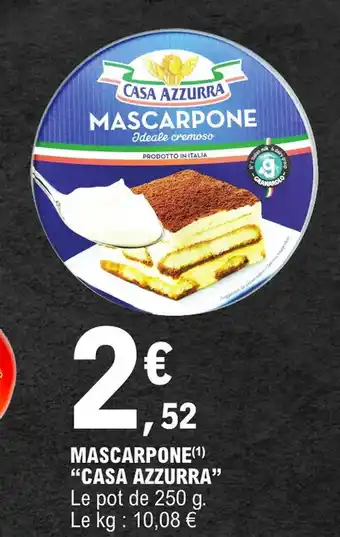 E.Leclerc MASCARPONE(¹) "CASA AZZURRA" offre