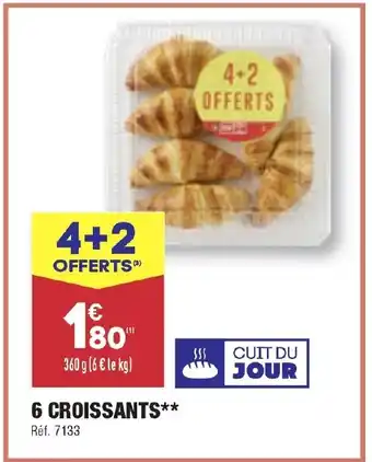 ALDI 6 CROISSANTS** offre