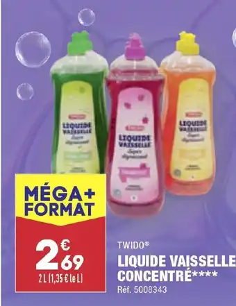 ALDI LIQUIDE VAISSELLE CONCENTRÉ**** offre