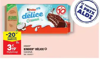 ALDI KINDER® DÉLICE offre