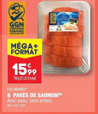 ALDI 6 PAVÉS DE SAUMON(D) offre