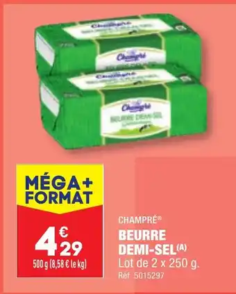 ALDI BEURRE DEMI-SEL(A) offre