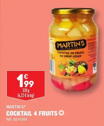 ALDI COCKTAIL 4 FRUITS offre