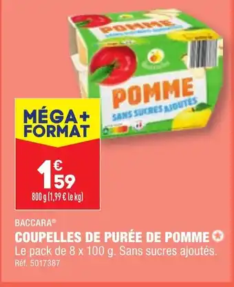 ALDI COUPELLES DE PURÉE DE POMME offre