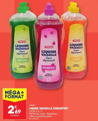 ALDI LIQUIDE VAISSELLE CONCENTRÉ* offre