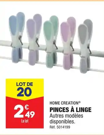 ALDI PINCES À LINGE offre