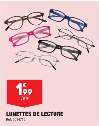 ALDI LUNETTES DE LECTURE offre