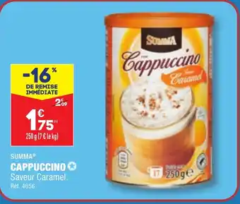 ALDI CAPPUCCINO Saveur Caramel. Réf. 4656 offre
