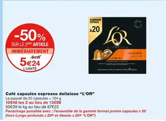 L’OR Café capsules espresso delizioso