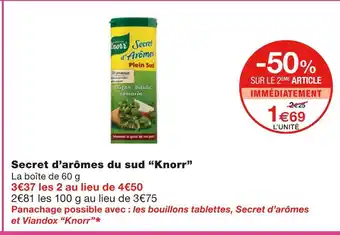 Monoprix Knorr Secret d’arômes du sud offre