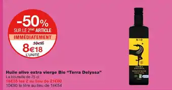 Terra Delyssa Huile olive extra vierge Bio