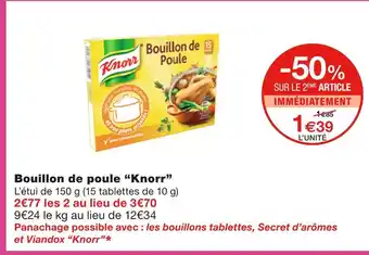 Monoprix Knorr Bouillon de poule offre