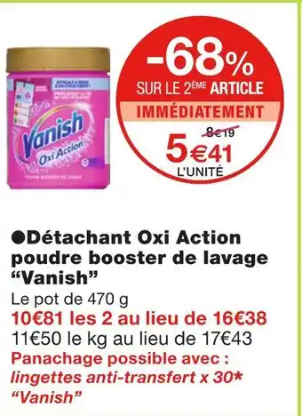 Vanish Détachant Oxi Action poudre booster de lavage