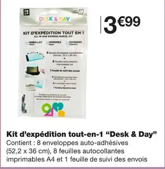 Monoprix Desk & Day Kit d’expédition tout-en-1 offre