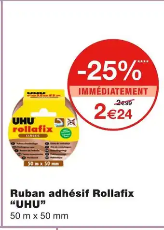 Monoprix UHU Ruban adhésif Rollafix offre