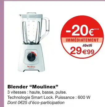 Monoprix Moulinex Blender offre