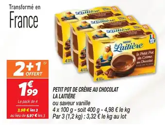 Netto PETIT POT DE CRÈME AU CHOCOLAT LA LAITIÈRE offre