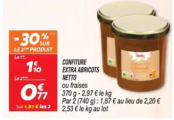 Netto CONFITURE EXTRA ABRICOTS NETTO offre