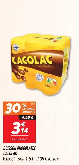 Netto BOISSON CHOCOLATÉE CACOLAC offre