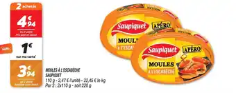 Netto MOULES À L'ESCABECHE SAUPIQUET offre