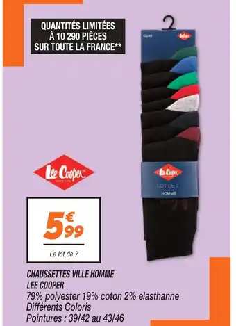 CHAUSSETTES VILLE HOMME LEE COOPER