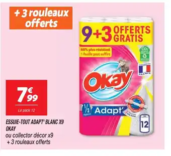 Netto ESSUIE-TOUT ADAPT' BLANC X9 OKAY offre
