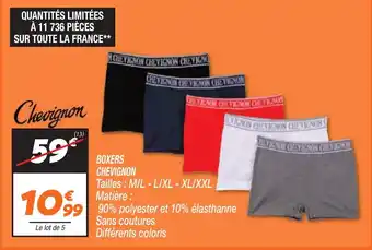 Netto BOXERS CHEVIGNON offre