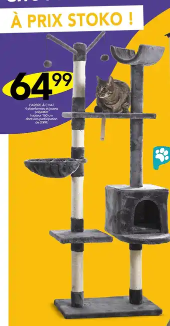 Stokomani L'ARBRE À CHAT 4 offre