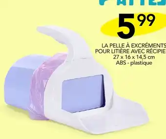 Stokomani LA PELLE À EXCRÉMENTS POUR LITIÈRE AVEC RÉCIPIENT offre