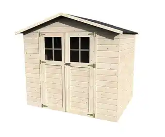 Bricorama Abri de jardin Lodeo - Bois sapin - Blanc - 12mmx3,30 m2 offre