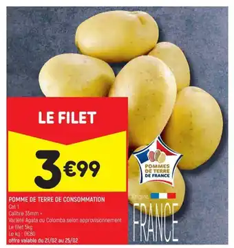Leader Price POMME DE TERRE DE CONSOMMATION offre