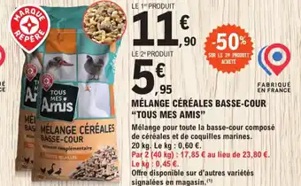 E.Leclerc Jardi MÉLANGE CÉRÉALES BASSE-COUR "TOUS MES AMIS" offre
