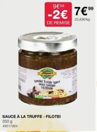 Costco SAUCE À LA TRUFFE - FILOTEI offre
