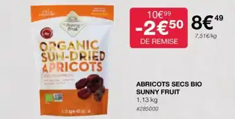 Costco ABRICOTS SECS BIO SUNNY FRUIT offre