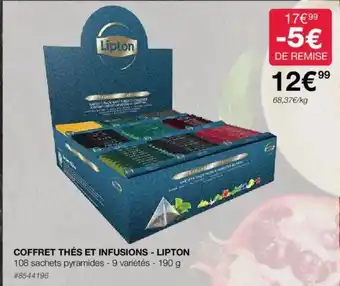 Costco COFFRET THÉS ET INFUSIONS - LIPTON offre