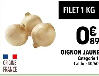 Supeco OIGNON JAUNE offre