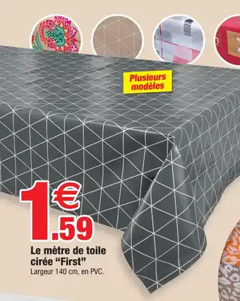 Bazarland Le mètre de toile cirée "First" Largeur 140 cm, en PVC. offre
