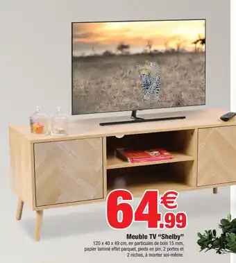 Bazarland Meuble TV "Shelby" offre