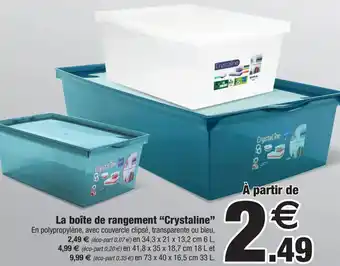 Bazarland La boîte de rangement "Crystaline" offre
