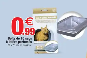 Bazarland Boîte de 10 sacs à litière parfumés offre