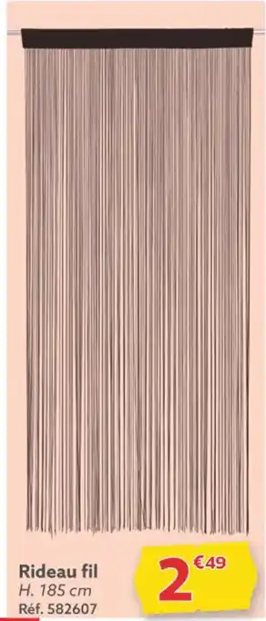 Rideau fil H. 185 cm