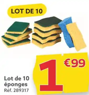 Gifi Lot de 10 éponges Réf. 289317 offre