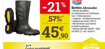 Espace emeraude Bottes Allrounder offre